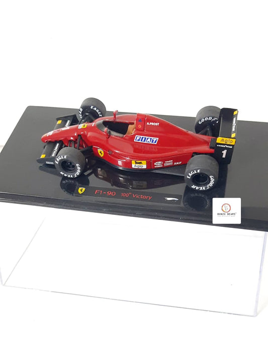 100th Ferrari Victory at French GP - Limited Edition 1 of 10000 1:43 1990 Ferrari F1-90, Alain Prost F1 - 100th Ferrari Victory at French GP - Hot Wheels Elite | Bonzo Bears
