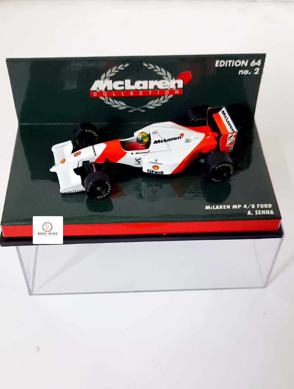 Minichamps 1:43 McLaren MP4/8 Ford - Ayrton Senna | Bonzo Bears