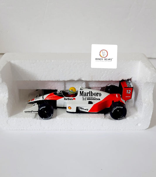 Rare Marlbobro McLaren Onyx Highly Detailed 1:43 - 1988 McLaren Honda MP4/4 - Ayrton Senna | Bonzo Bears