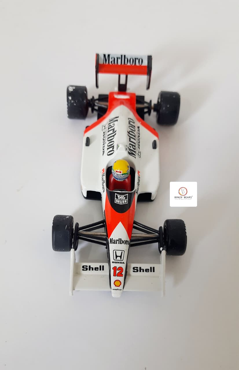 Rare Marlbobro McLaren Onyx Highly Detailed 1:43 - 1988 McLaren Honda MP4/4 - Ayrton Senna | Bonzo Bears