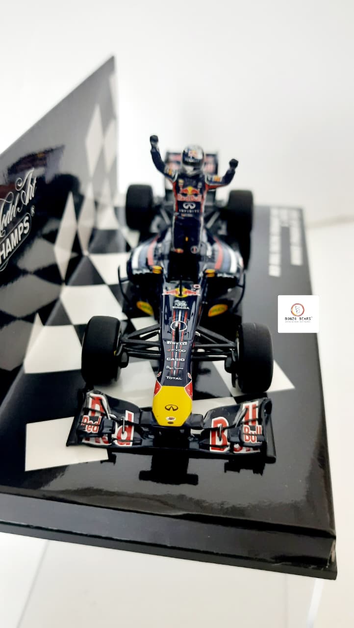 Rare Limited Edition 1 of 1000 1:43 Red Bull Racing Renault RB7, driven by Sebastian Vettel - Winner2011 Spanish Grand Prix - Mini Champs