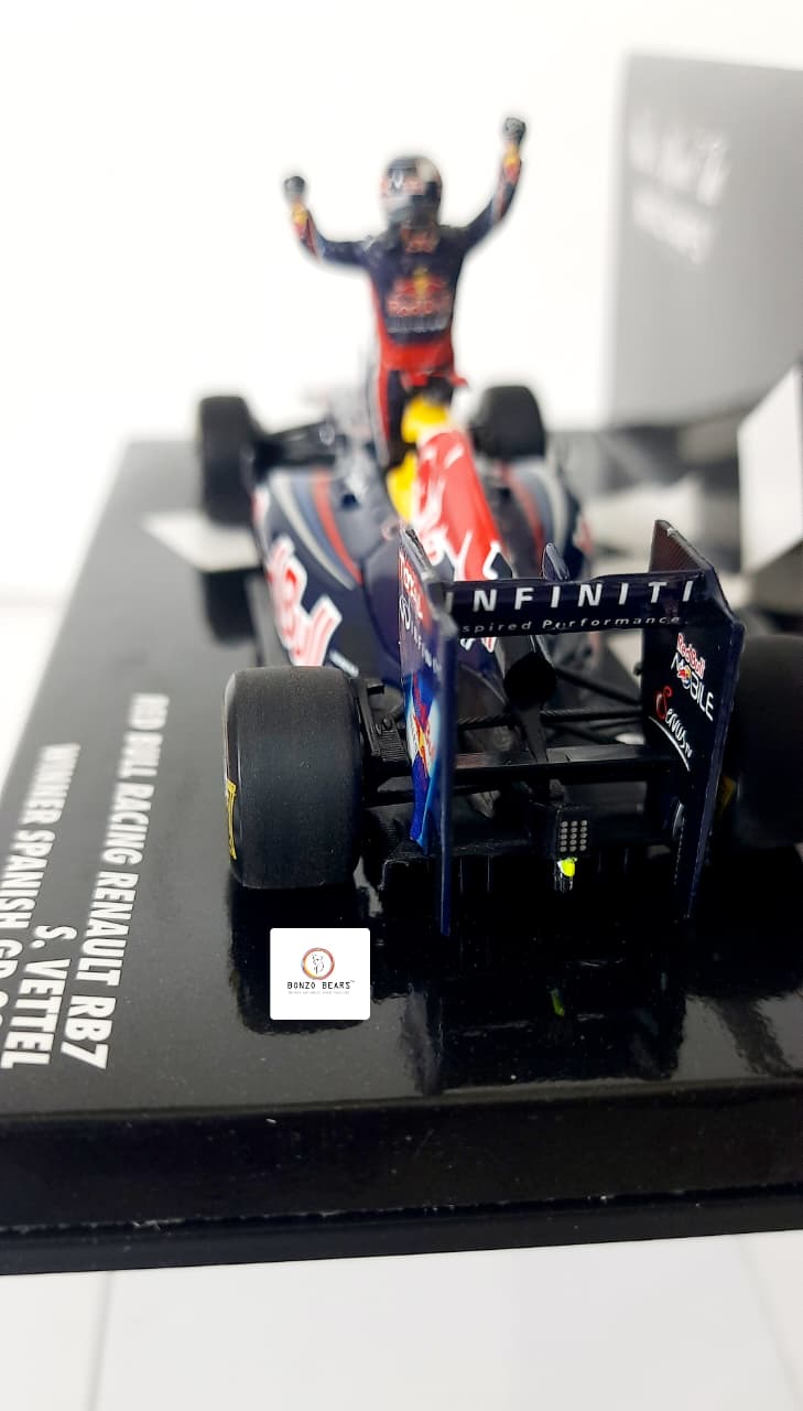 Rare Limited Edition 1 of 1000 1:43 Red Bull Racing Renault RB7, driven by Sebastian Vettel - Winner2011 Spanish Grand Prix - Mini Champs
