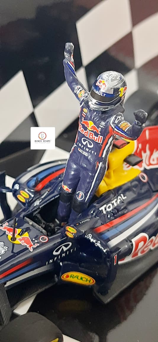 Rare Limited Edition 1 of 777 - 1:43 Minichamps - Red Bull Racing Renault RB6 driven by Sebastian Vettel - 2010 Winner Brazilian GP