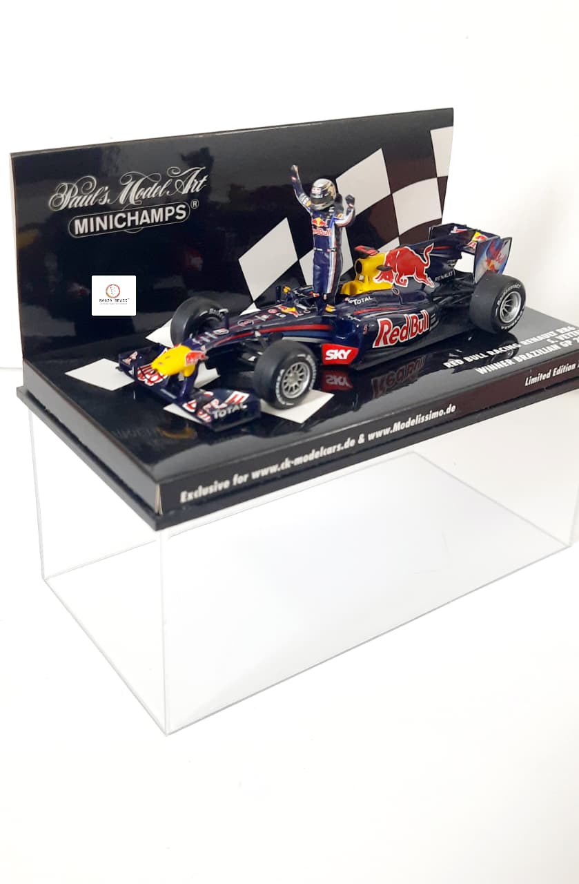 Rare Limited Edition 1 of 777 - 1:43 Minichamps - Red Bull Racing Renault RB6 driven by Sebastian Vettel - 2010 Winner Brazilian GP
