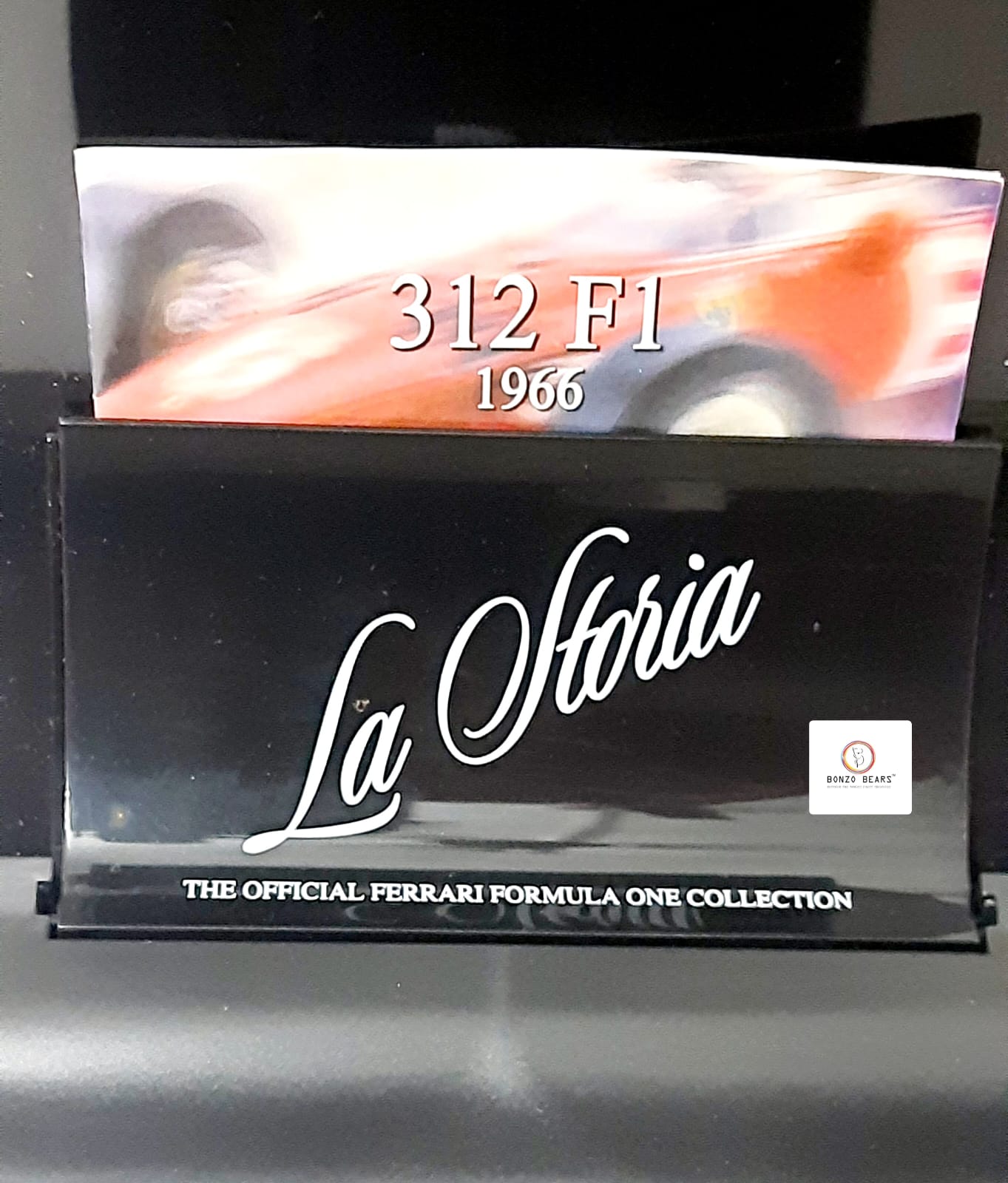RARE - The Official Ferrari Formula One Collection 1966 1:43 Hot Wheels 'La Storia' Ferrari 312 F1 #6 with Original Flyer