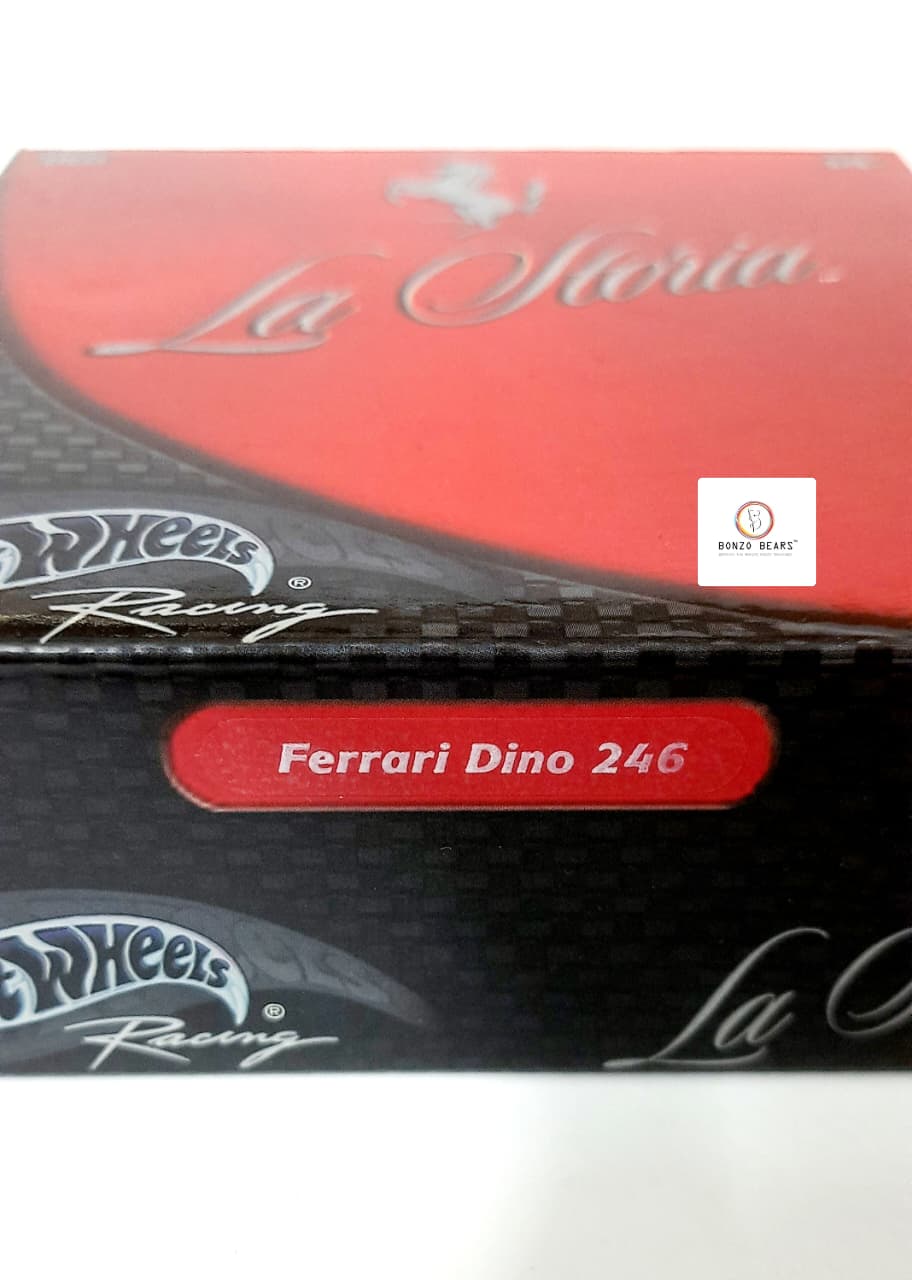 RARE - The Official Ferrari Formula One Collection 1958 1:43 Hot Wheels 'La Storia' Ferrari Dino 246 #4 with Original Flyer