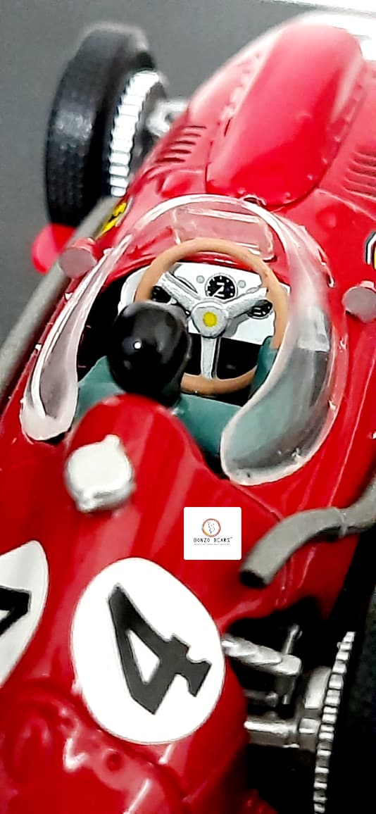RARE - The Official Ferrari Formula One Collection 1958 1:43 Hot Wheels 'La Storia' Ferrari Dino 246 #4 with Original Flyer