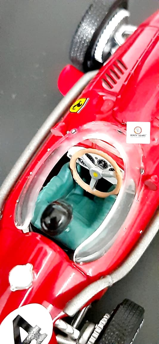 RARE - The Official Ferrari Formula One Collection 1958 1:43 Hot Wheels 'La Storia' Ferrari Dino 246 #4 with Original Flyer