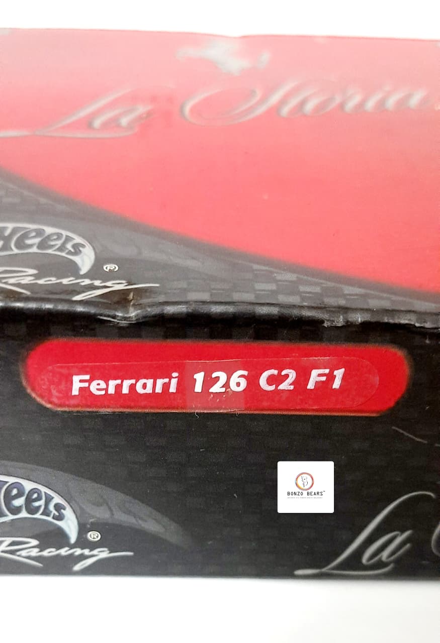 RARE - The Official Ferrari Formula One Collection 1982 1:43 Hot Wheels 'La Storia' Ferrari 126 C2 F1 #28 with Original Flyer