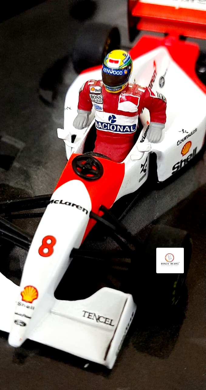 Mini Champs 1:43 McLaren MP4/8 Ford - Ayrton Senna - Winner 1993 Australian Grand Prix (41st Win)
