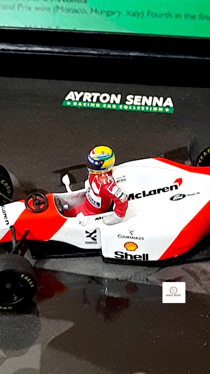 Mini Champs 1:43 McLaren MP4/8 Ford - Ayrton Senna - Winner 1993 Australian Grand Prix (41st Win)