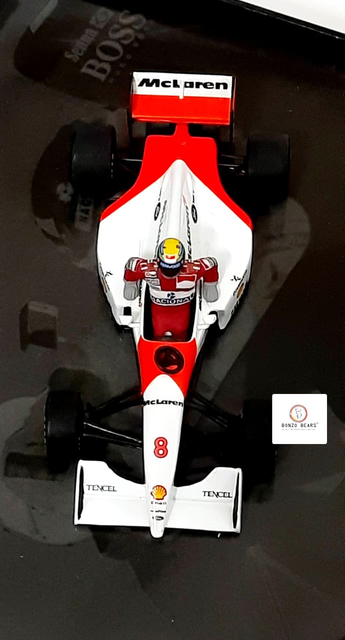 Mini Champs 1:43 McLaren MP4/8 Ford - Ayrton Senna - Winner 1993 Australian Grand Prix (41st Win)