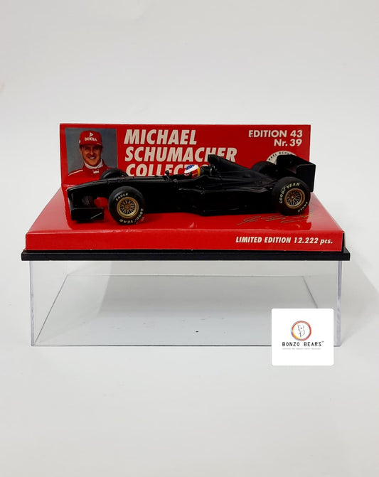 RARE Mini Champs 1/43 Limited Edition 1998 Ferrari F300 Formula 1 Test Car (Matte Black) - "Michael Schumacher Collection" (Edition 43, No. 39) | Bonzo Bears (Restocked)
