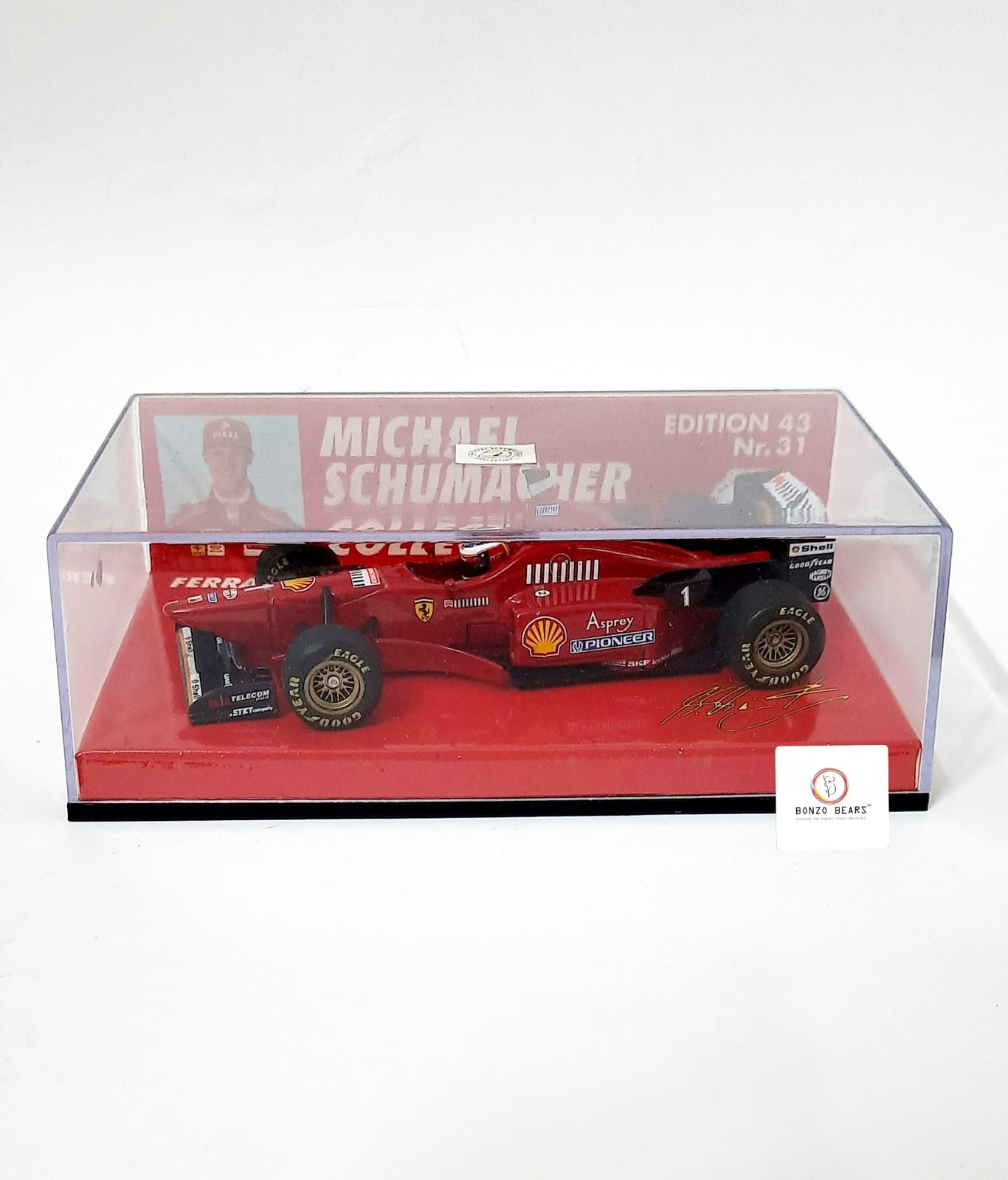 Mini Champs 1:43 1996 Ferrari F310/2 - "Michael Schumacher Collection" | Bonzo Bears