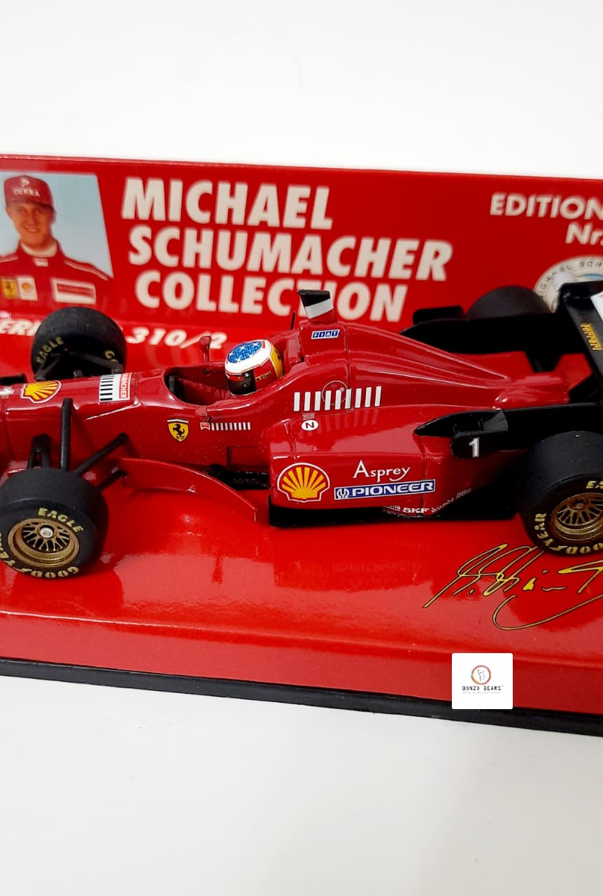 Mini Champs 1:43 1996 Ferrari F310/2 - "Michael Schumacher Collection" | Bonzo Bears