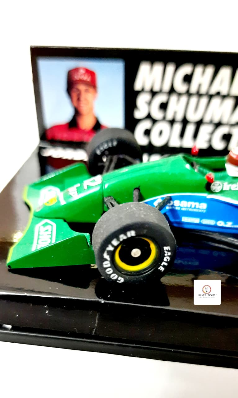 Mini Champs 1:43 1991 Jordan Ford 191 (7UP livery) - "Michael Schumacher Collection" | Bonzo Bears (Restocked)