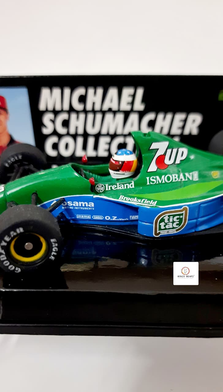 Mini Champs 1:43 1991 Jordan Ford 191 (7UP livery) - "Michael Schumacher Collection" | Bonzo Bears (Restocked)