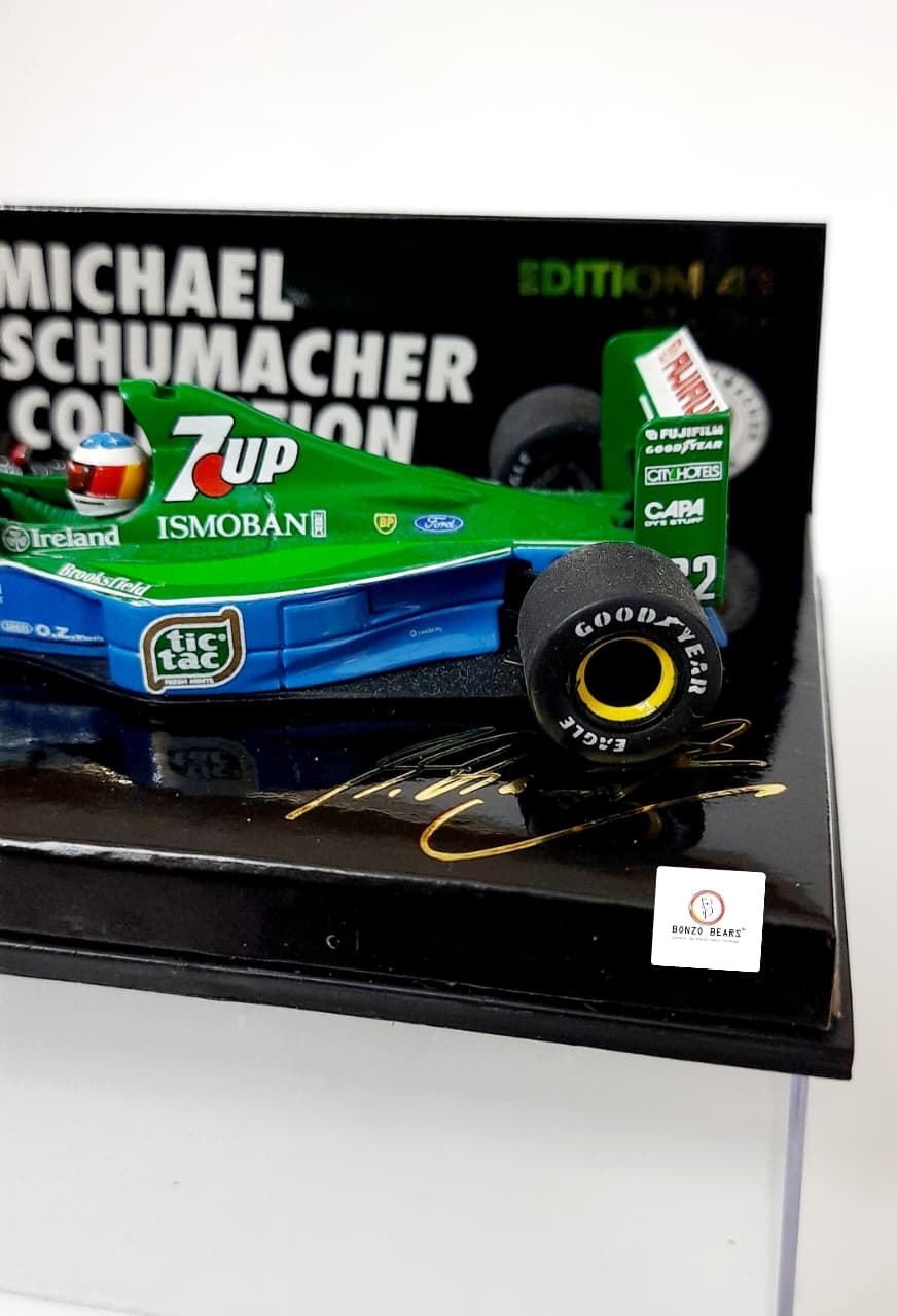 Mini Champs 1:43 1991 Jordan Ford 191 (7UP livery) - "Michael Schumacher Collection" | Bonzo Bears (Restocked)