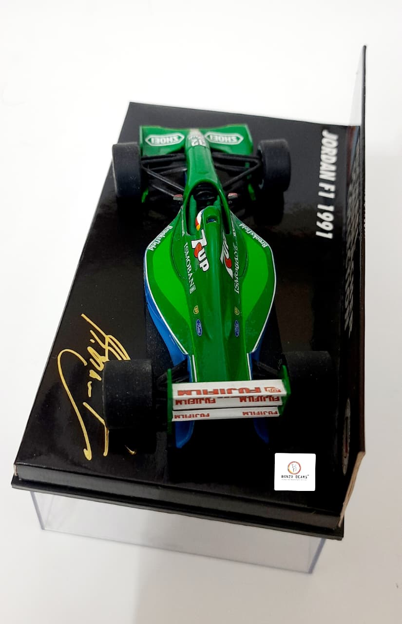 Mini Champs 1:43 1991 Jordan Ford 191 (7UP livery) - "Michael Schumacher Collection" | Bonzo Bears (Restocked)