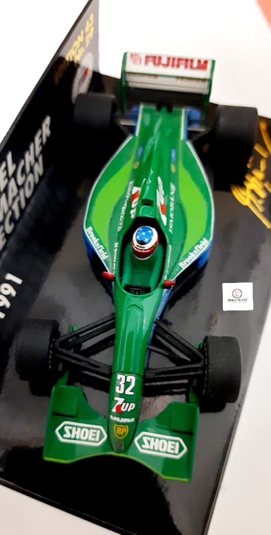 Mini Champs 1:43 1991 Jordan Ford 191 (7UP livery) - "Michael Schumacher Collection" | Bonzo Bears (Restocked)