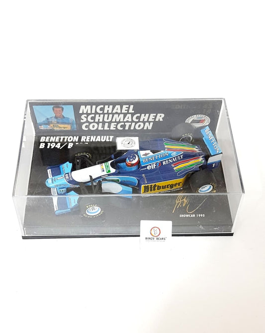 Mini Champs 1:43 1995 Benetton Renault B194/B195 "Michael Schumacher Collection" | Bonzo Bears