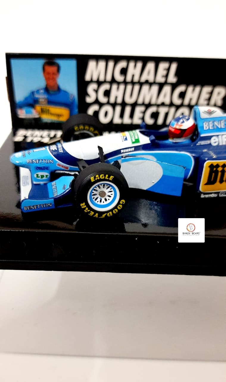 Mini Champs 1:43 1995 Benetton Renault B194/B195 "Michael Schumacher Collection" | Bonzo Bears