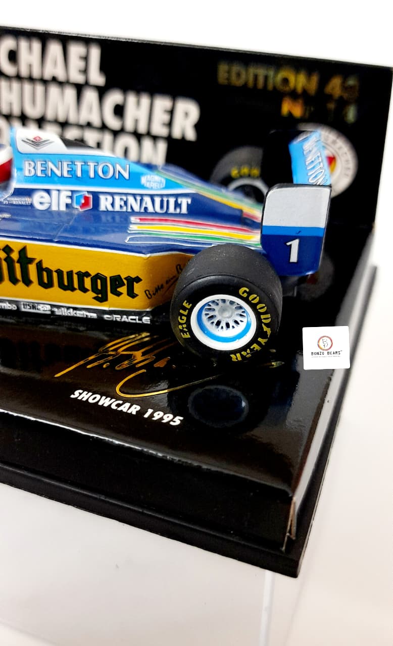 Mini Champs 1:43 1995 Benetton Renault B194/B195 "Michael Schumacher Collection" | Bonzo Bears