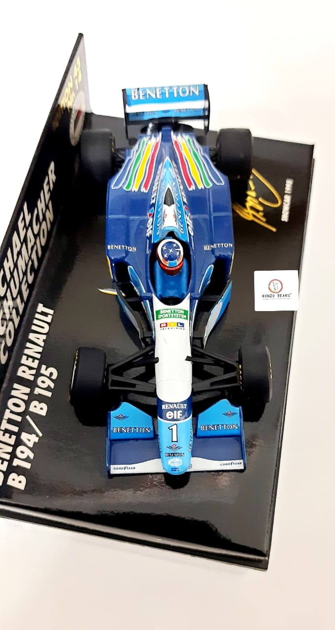 Mini Champs 1:43 1995 Benetton Renault B194/B195 "Michael Schumacher Collection" | Bonzo Bears