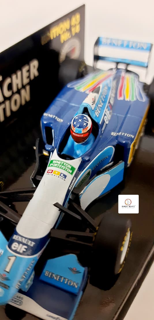 Mini Champs 1:43 1995 Benetton Renault B194/B195 "Michael Schumacher Collection" | Bonzo Bears