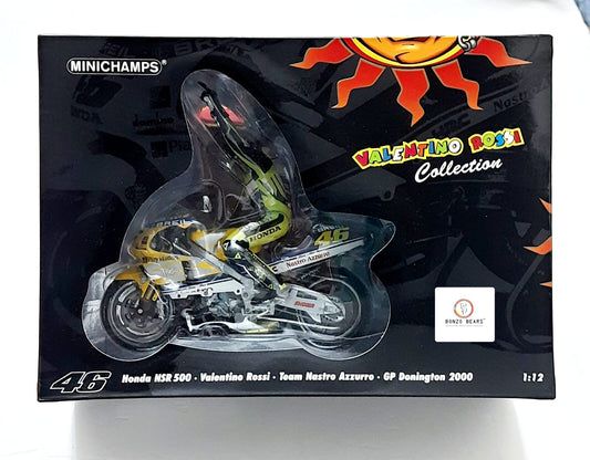RARE Limited Edition Minichamps - 1:12 HONDA NSR500 - Valentino Rossi 1st GP Win Donington 2000