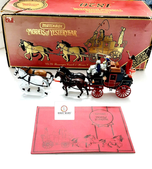Limited Edition & Vintage - Matchbox | Models of Yesteryear 1:43 1820 Passenger Coach & Horses