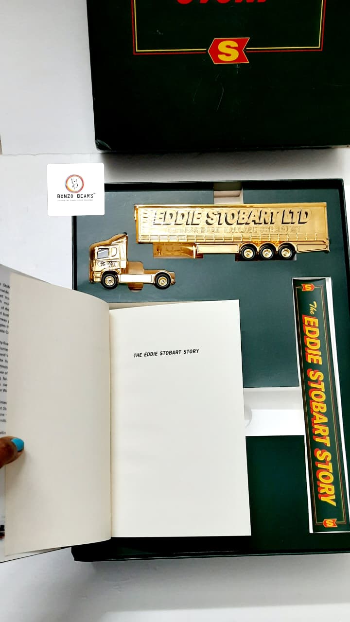 Limited Edition - Corgi "The Eddie Stobart Story" Boxed Set (Minor Damaged Box) - With Eddie Stobart Book, 1/64 Gold Truck & Limited Edition Certificate| Bonzo Bears