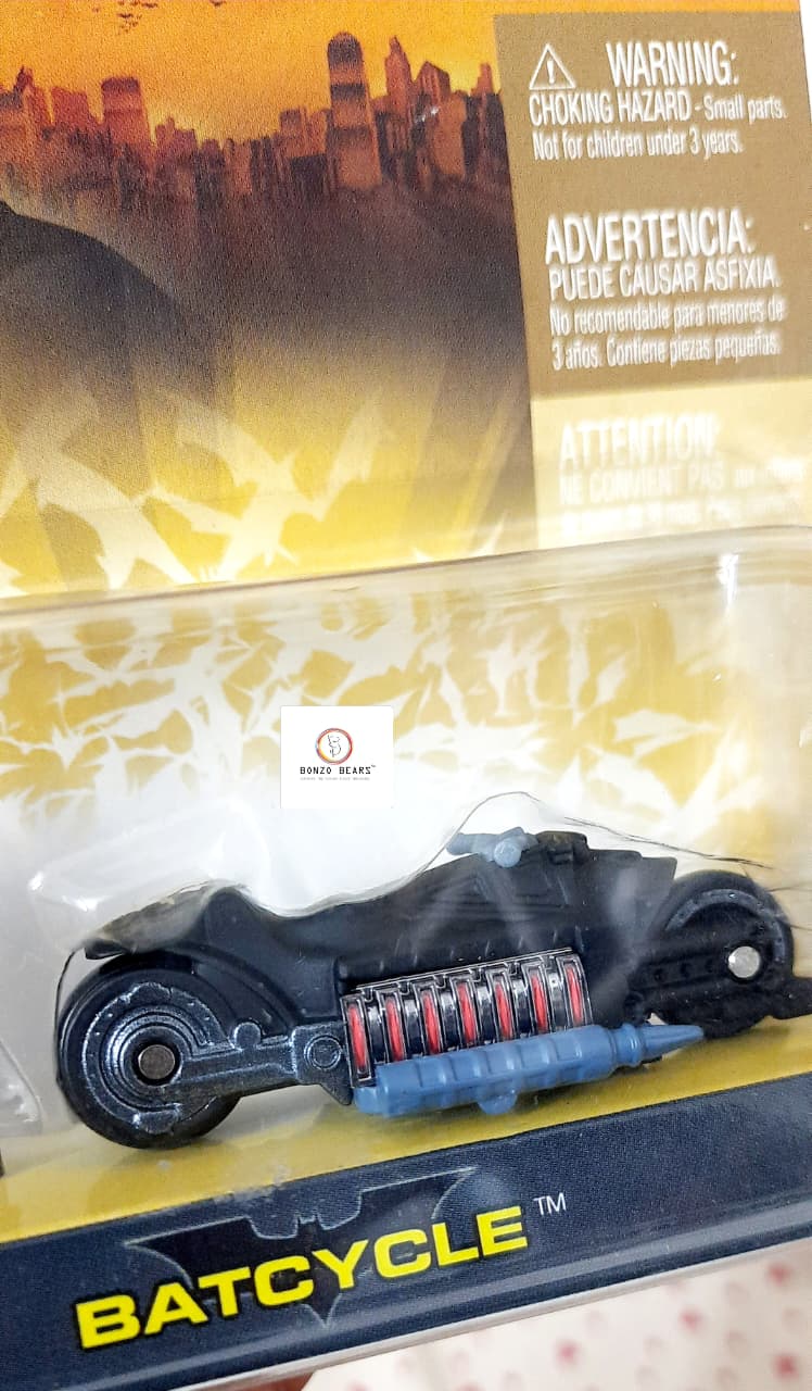 Hot Wheels (2005 Released) 1:64 Batman Begins - Batcycle and Batman Figure set| Bonzo Bears
