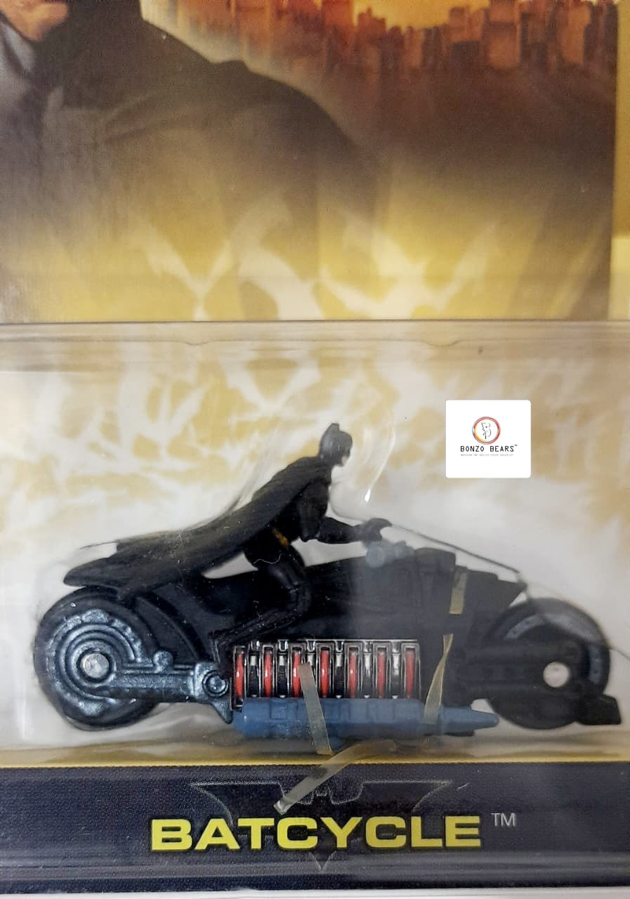 Hot Wheels (2005 Released) Batman Begins - Batcycle with Batman figure | Bonzo Bears
