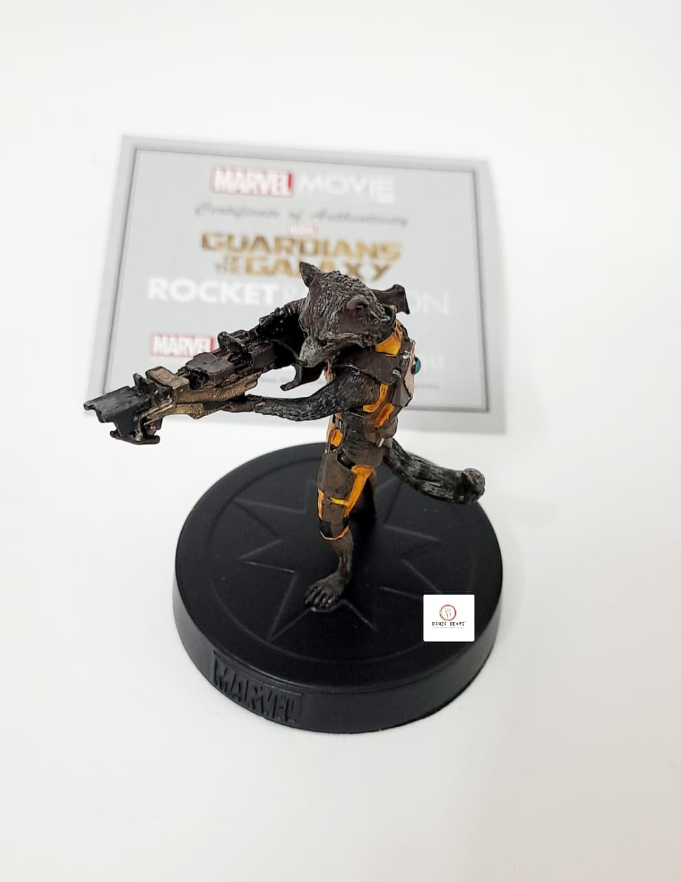 Rocket Raccoon Guardians of the Galaxy (Numbered) 8cm  - Eaglemoss - Marvel Movie Collection Figurines