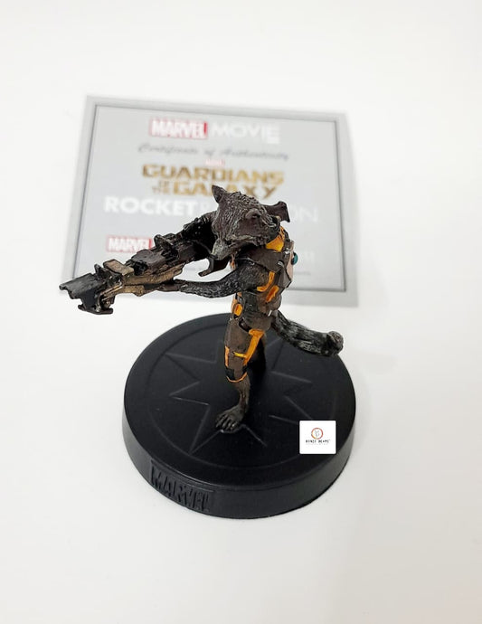 Rocket Raccoon Guardians of the Galaxy (Numbered) 8cm  - Eaglemoss - Marvel Movie Collection Figurines