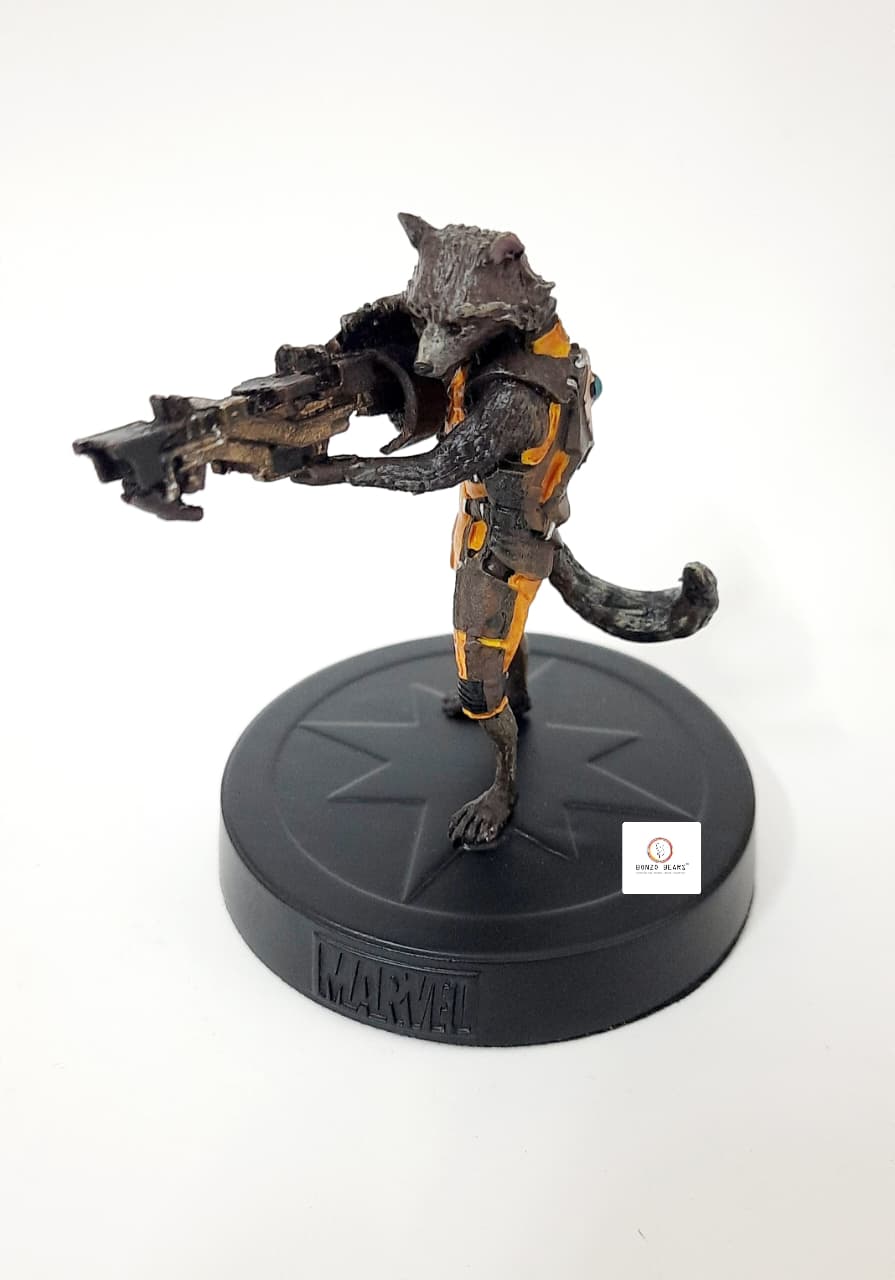 Rocket Raccoon Guardians of the Galaxy (Numbered) 8cm  - Eaglemoss - Marvel Movie Collection Figurines