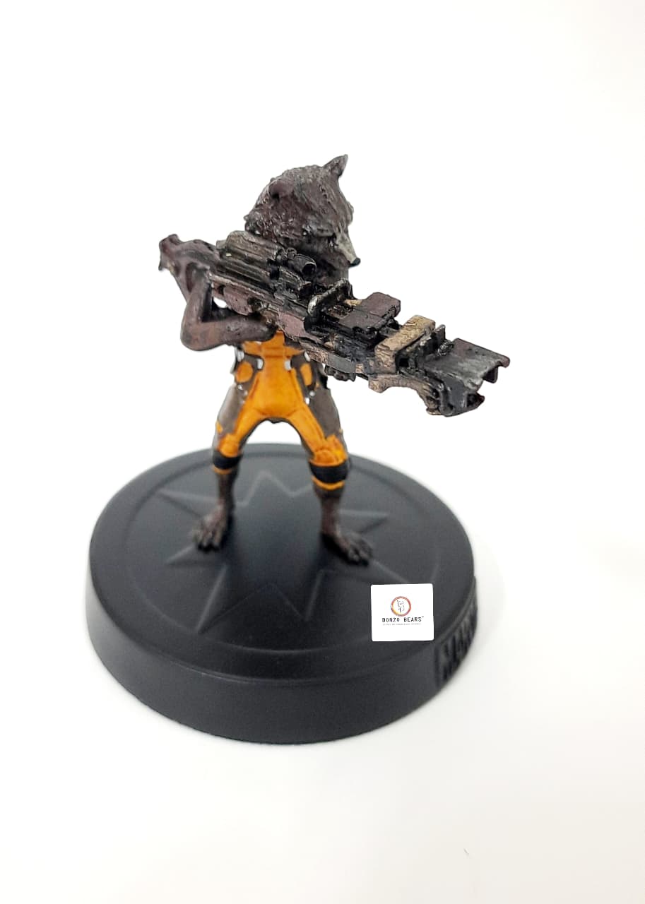Rocket Raccoon Guardians of the Galaxy (Numbered) 8cm  - Eaglemoss - Marvel Movie Collection Figurines