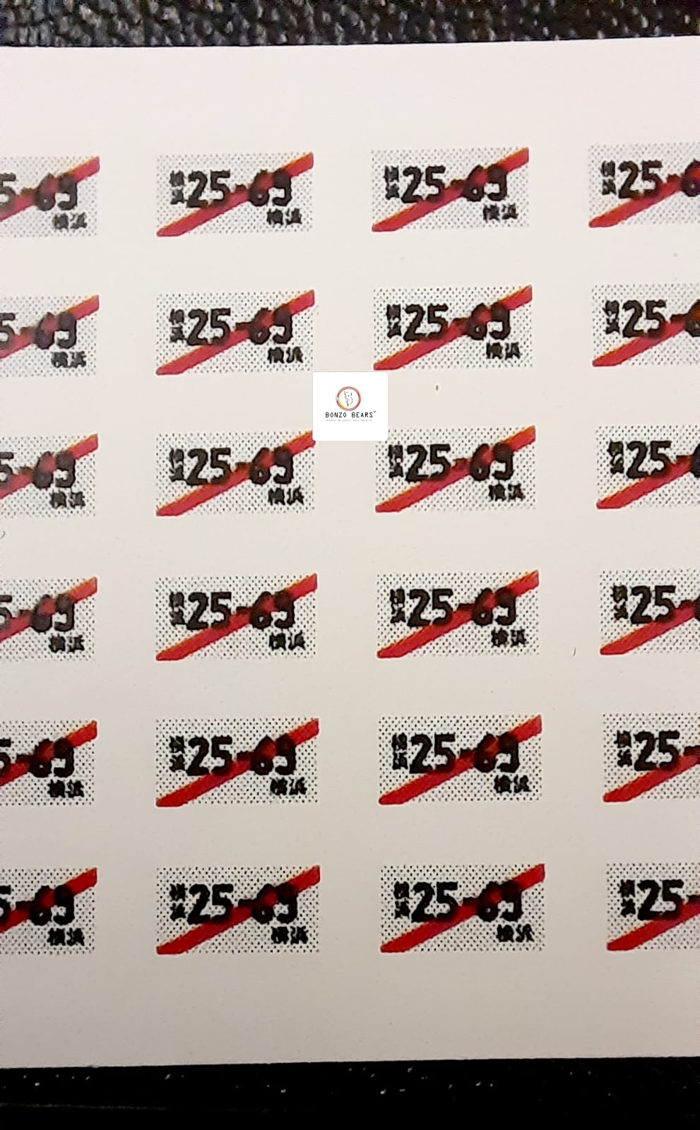 Japan Number Plate - 25-69 - Slash - Waterside Decals for 1/64 Cars | Bonzo Bears
