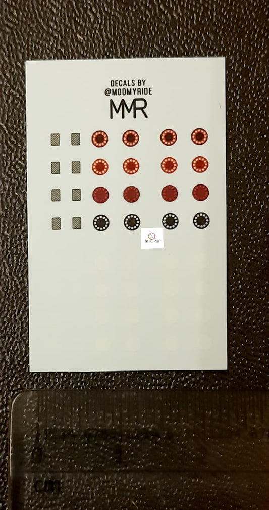 Headlights for 1/64 NISSAN SKYLINE GTR R32 - Custom Scale WaterSlide Decals