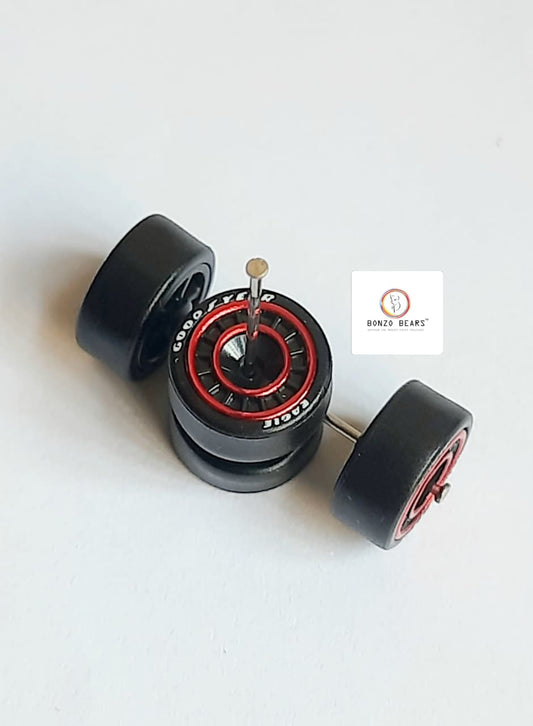 Rubber Tyre - 10mm, double red line Goodyear Eagle - 25mm axle Cv1