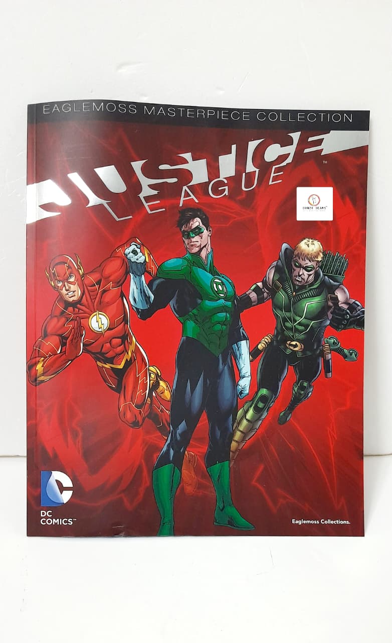Rare Exclusive -Eaglemoss - DC Comics Masterpiece Collection figurine set - Green Arrow, The Flash, and Green Lantern WITH MAGAZINE (2015 Released) & Certificate of Authenticity
