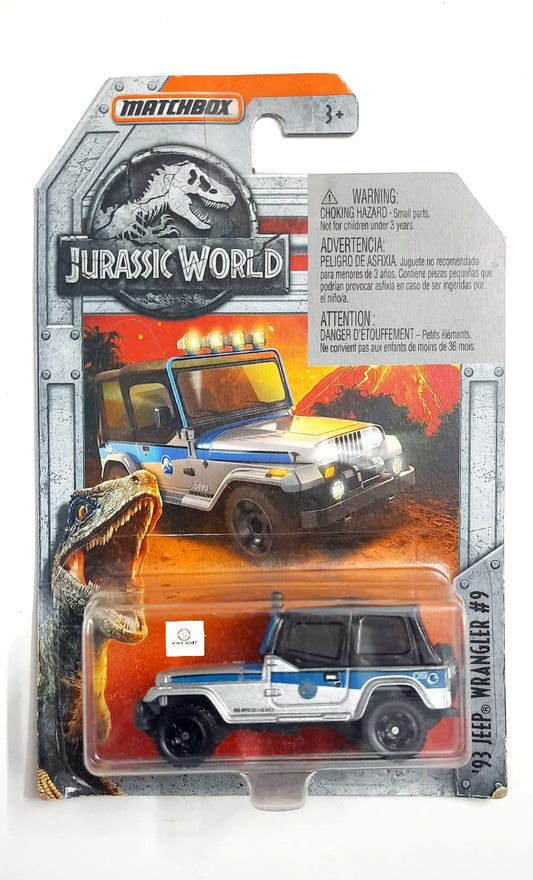 '93 Jeep Wrangler #9 (2018 Released) - Matchbox Jurassic World | Bonzo Bears Jurassic Box