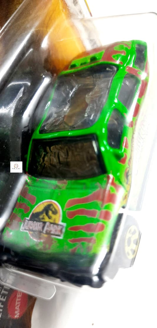 '93 Ford Explorer #4 - with Broken Glass Model (2022 Released) - Matchbox Jurassic World | Bonzo Bears Jurassic Box