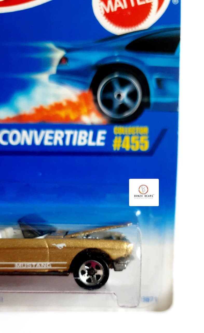 '65 Mustang Convertible (1995 Released) with Engine Detail - Hot Wheels | Bonzo Bears PB38