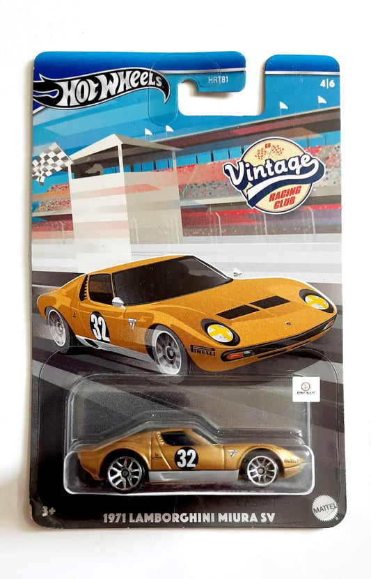 1971 Lamborghini Miura SV - Vintage Racing Club series - Hot Wheels | Bonzo Bears PB38