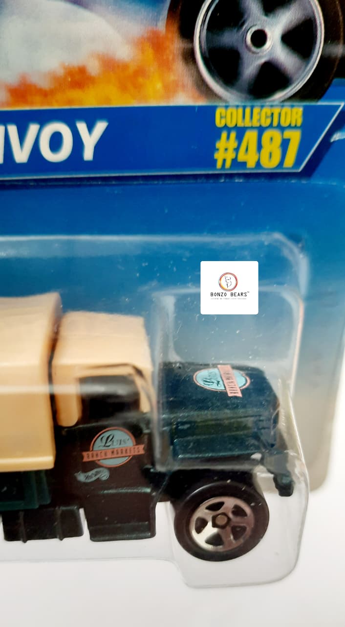 Troop Convoy #487 (1997 Released) with Removable Troop Canvas - Hot Wheels | Bonzo Bears PB39