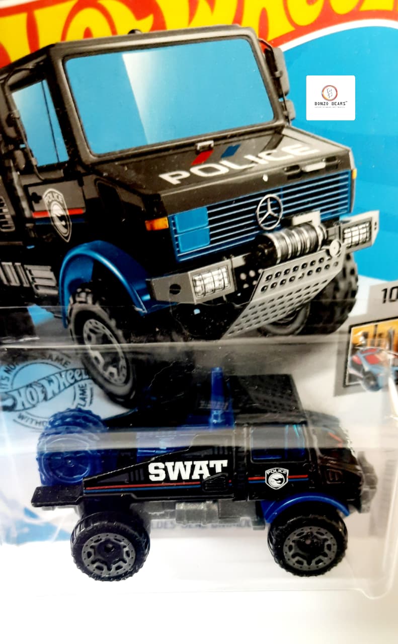Treasure Hunt Mercedes-Benz Unimog 1300- POLICE SWAT- Hot Wheels | Bonzo Bears |CB1