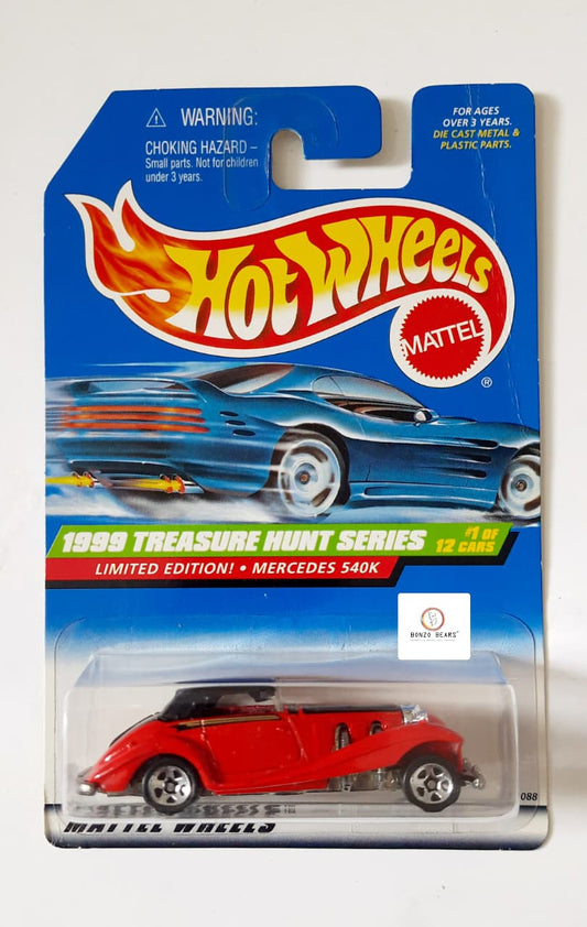 Mercedes 540K - 1999 Treasure Hunt Series " Limited Edition" (Mild Crease) - Hot Wheels | Bonzo Bears PB4