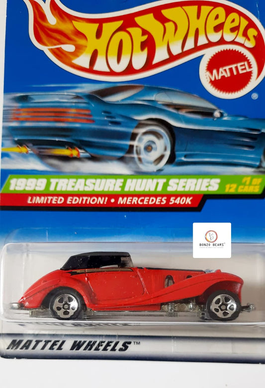 Mercedes 540K - 1999 Treasure Hunt Series " Limited Edition" (Mild Crease) - Hot Wheels | Bonzo Bears PB4